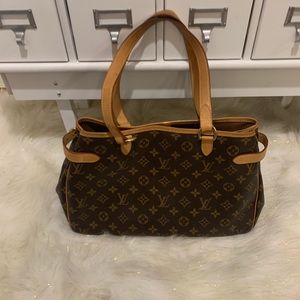 AUTH Louis Vuitton bag BATIGNOLLES HORIZONTAL MM